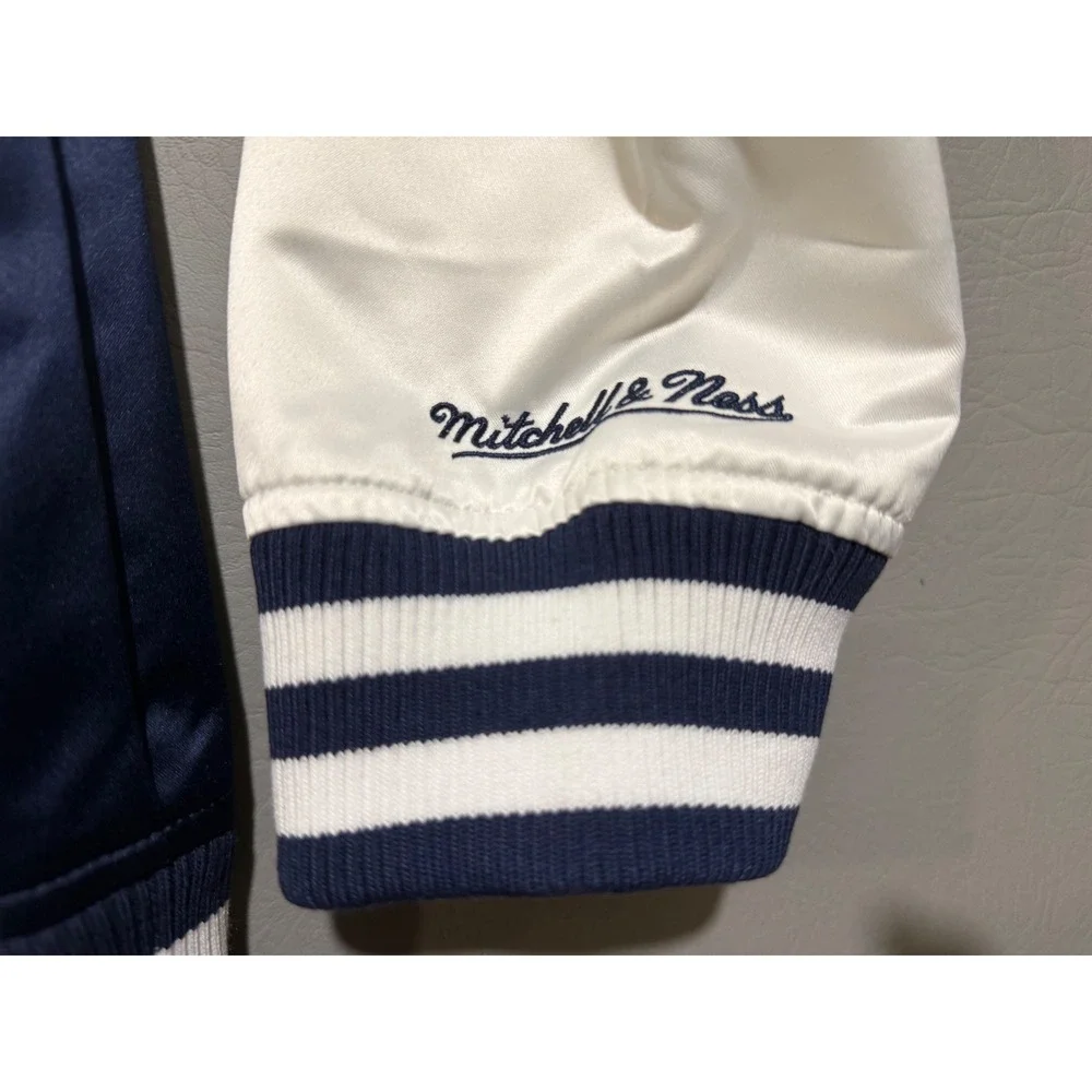 Mitchell & Ness Dallas Cowboys Jacket Mens XL Blue NEW Satin Varsity Throwback